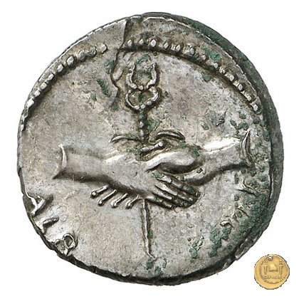 451/1 - denario C. Vibius Pansa Caetronianus /D. Iunius Brutus Albinus 48 BC (Roma)