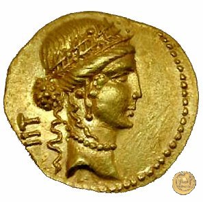 452/1 - aureo C. Iulius Caesar 48-47 BC (Itinerante con Caesar)