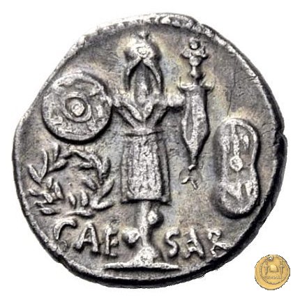 452/3 - quinario C. Iulius Caesar 48-47 BC (Itinerante con Caesar)