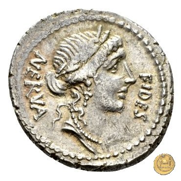 454/1 - denario A. Licinius Nerva 47 BC (Roma)