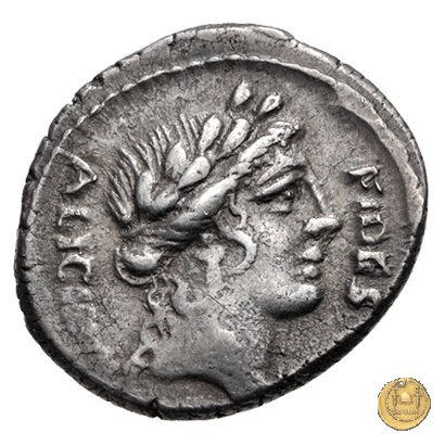 454/2 - denario A. Licinius Nerva 47 BC (Roma)