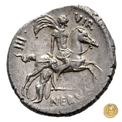 454/2 - denario A. Licinius Nerva 47 BC (Roma)