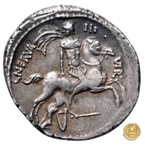 454/2 - denario A. Licinius Nerva 47 BC (Roma)