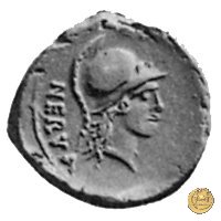 454/3 - quinario A. Licinius Nerva 47 BC (Roma)