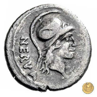 454/3 - quinario A. Licinius Nerva 47 BC (Roma)