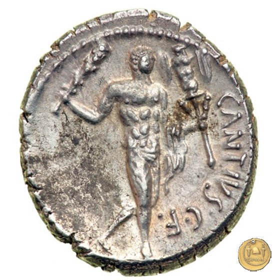 455/1 - denario C. Antius C.f. Restio 47 BC (Roma)