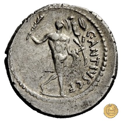 455/1 - denario C. Antius C.f. Restio 47 BC (Roma)