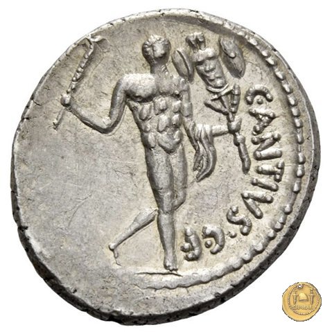 455/2 - denario C. Antius C.f. Restio 47 BC (Roma)