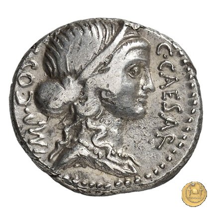 457/1 - denario C. Iulius Caesar / A. Allienus 47 BC (Sicilia)