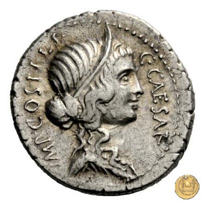 457/1 - denario C. Iulius Caesar / A. Allienus 47 BC (Sicilia)