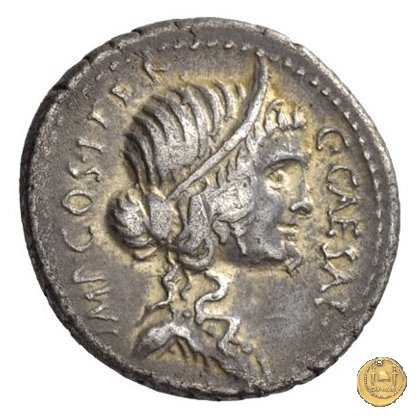 457/1 - denario C. Iulius Caesar / A. Allienus 47 BC (Sicilia)