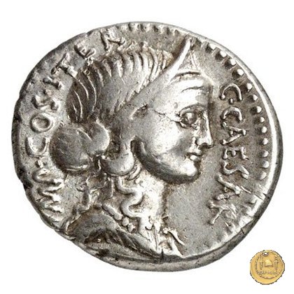 457/1 - denario C. Iulius Caesar / A. Allienus 47 BC (Sicilia)