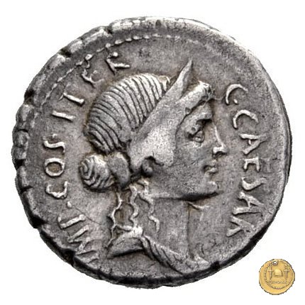 457/1 - denario C. Iulius Caesar / A. Allienus 47 BC (Sicilia)