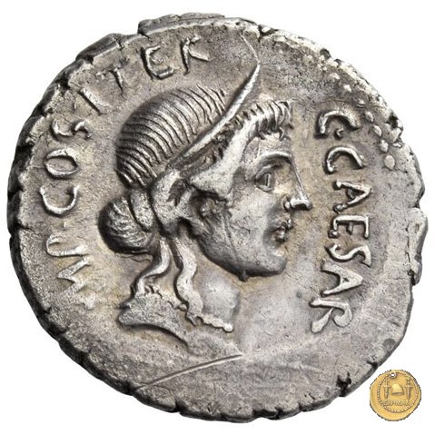 457/1 - denario C. Iulius Caesar / A. Allienus 47 BC (Sicilia)