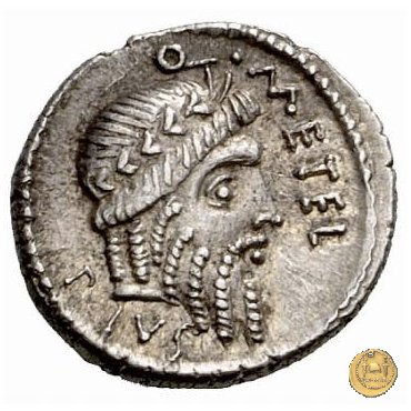 459/1 - denario Q. Caecilius Q.f. Q.n. Metellus Pius Scipio Nasica 47-46 BC (Africa)