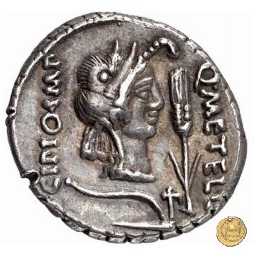 461/1 - denario Q. Caecilius Metellus / Eppius 47-46 BC (Africa)