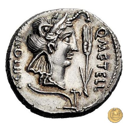 461/1 - denario Q. Caecilius Metellus / Eppius 47-46 BC (Africa)