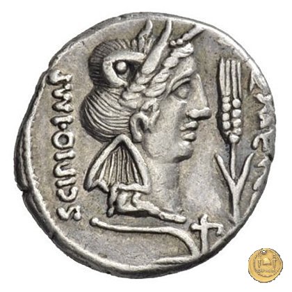 461/1 - denario Q. Caecilius Metellus / Eppius 47-46 a.C. (Africa)