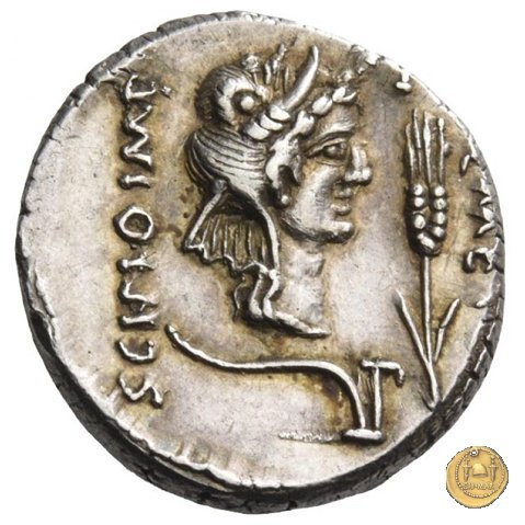 461/1 - denario Q. Caecilius Metellus / Eppius 47-46 BC (Africa)