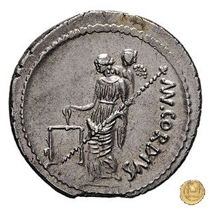 463/1 - denario Mn. Cordius Rufus 46 BC (Roma)