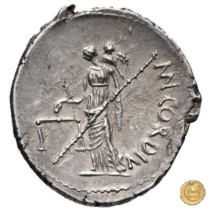 463/1 - denario Mn. Cordius Rufus 46 BC (Roma)