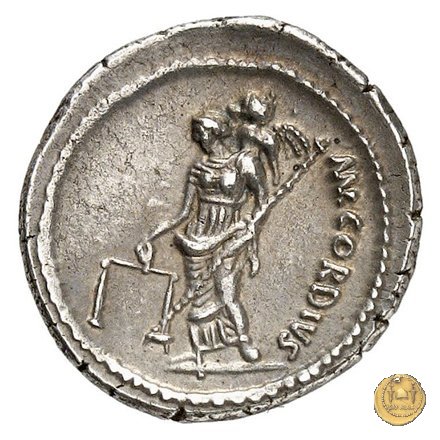 463/1 - denario Mn. Cordius Rufus 46 BC (Roma)
