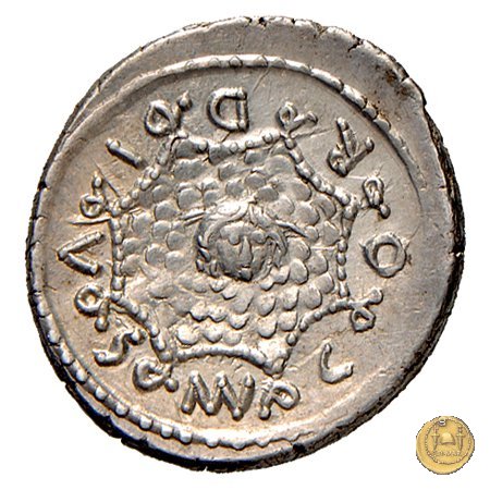 463/2 - denario Mn. Cordius Rufus 46 BC (Roma)