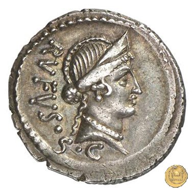 463/3 - denario Mn. Cordius Rufus 46 a.C. (Roma)
