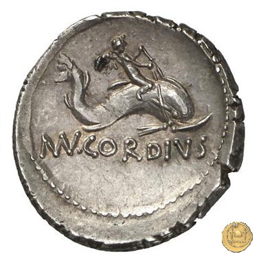 463/3 - denario Mn. Cordius Rufus 46 BC (Roma)