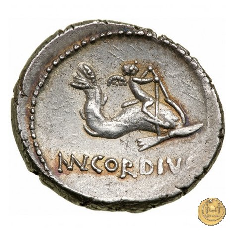 463/3 - denario Mn. Cordius Rufus 46 BC (Roma)