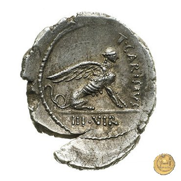 464/1 - denario T. Carisius 46 BC (Roma)