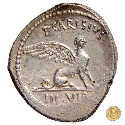 464/1 - denario T. Carisius 46 BC (Roma)