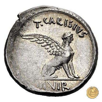 464/1 - denario T. Carisius 46 BC (Roma)