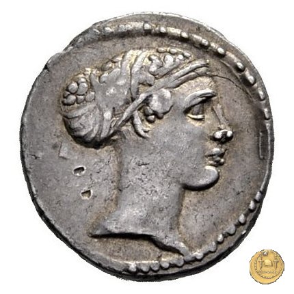 464/1 - denario T. Carisius 46 BC (Roma)