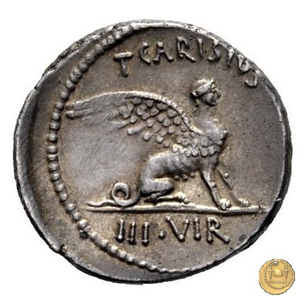 464/1 - denario T. Carisius 46 BC (Roma)