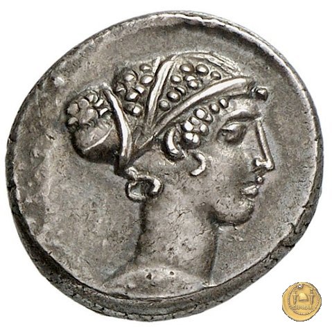 464/1 - denario T. Carisius 46 BC (Roma)