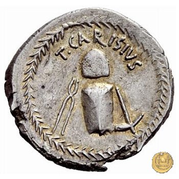 464/2 - denario T. Carisius 46 BC (Roma)