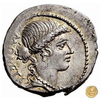 464/2 - denario T. Carisius 46 BC (Roma)