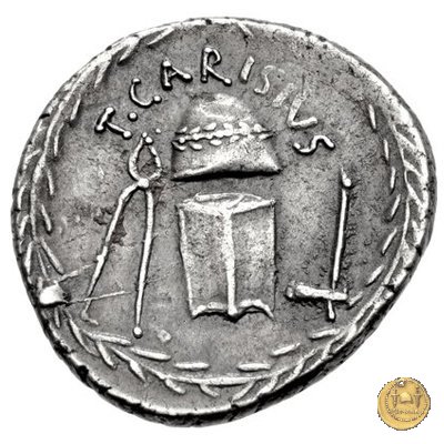 464/2 - denario T. Carisius 46 BC (Roma)