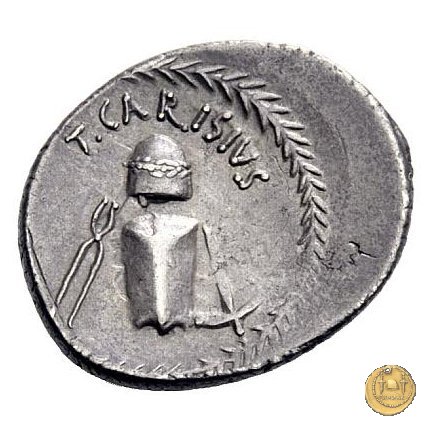 464/2 - denario T. Carisius 46 BC (Roma)