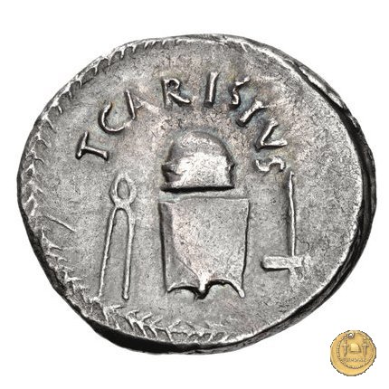 464/2 - denario T. Carisius 46 BC (Roma)