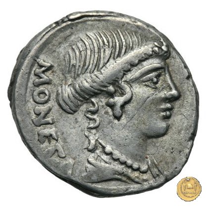 464/2 - denario T. Carisius 46 BC (Roma)