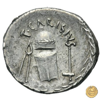 464/2 - denario T. Carisius 46 BC (Roma)