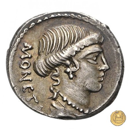 464/2 - denario T. Carisius 46 BC (Roma)