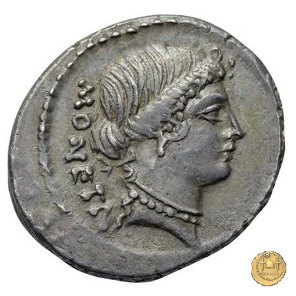 464/2 - denario T. Carisius 46 BC (Roma)