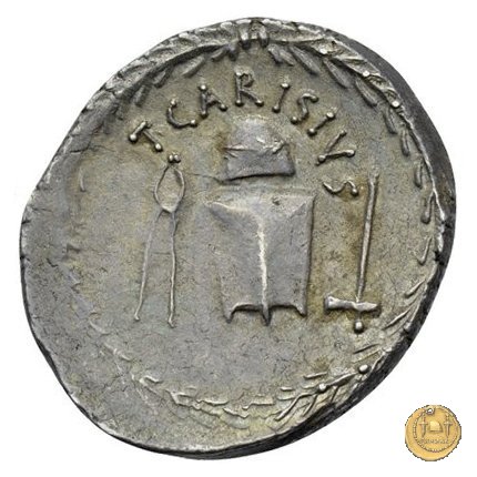 464/2 - denario T. Carisius 46 BC (Roma)