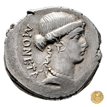 464/2 - denario T. Carisius 46 BC (Roma)