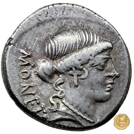 464/2 - denario T. Carisius 46 BC (Roma)