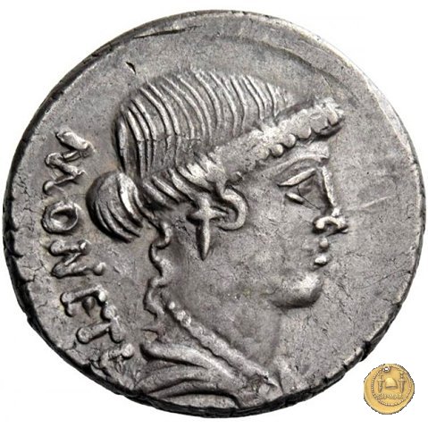 464/2 - denario T. Carisius 46 BC (Roma)