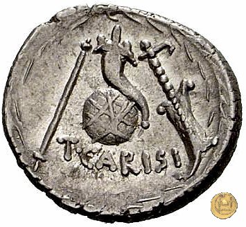 464/3 - denario T. Carisius 46 BC (Roma)